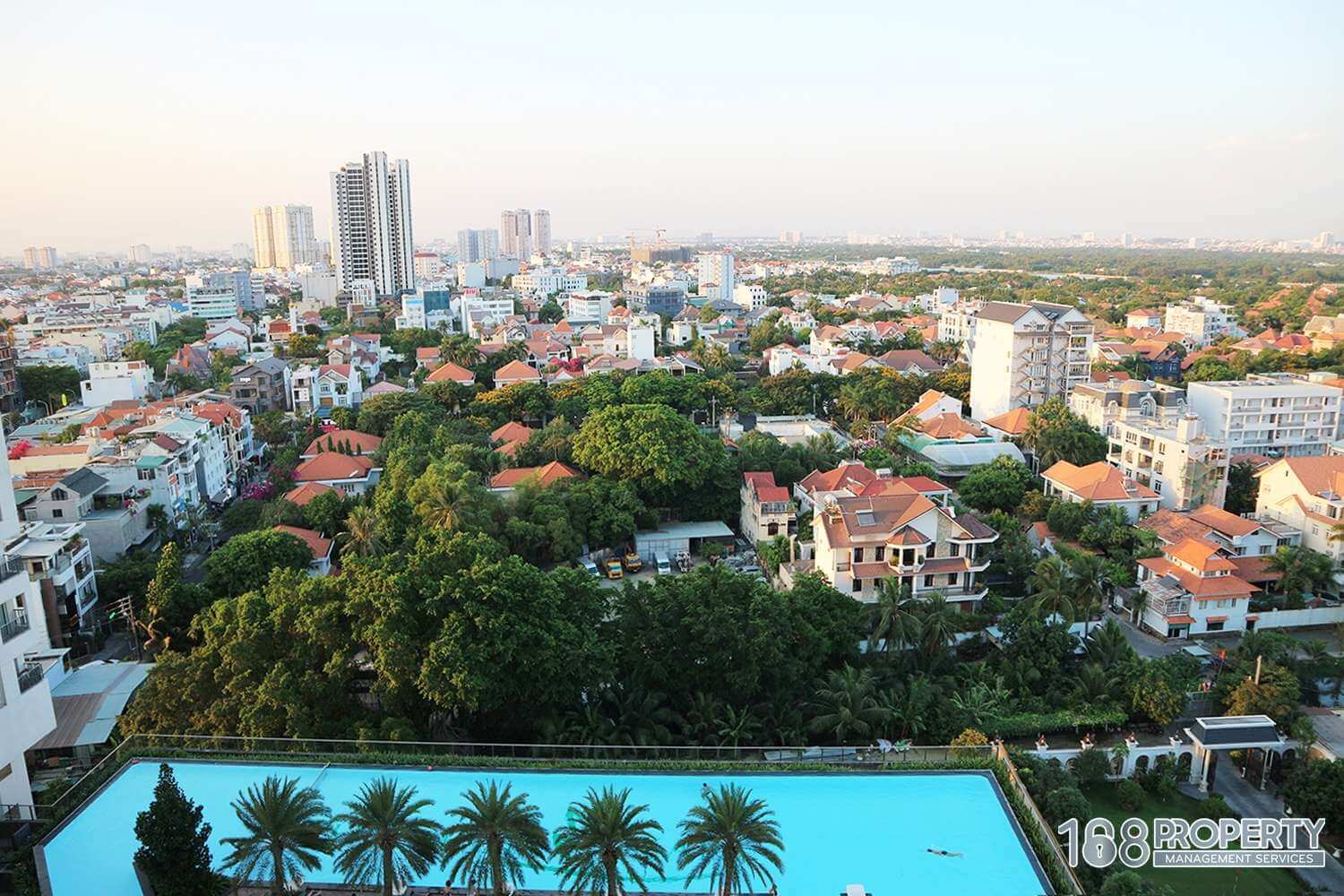 Nice 02BR biggest balcony directy riverview and see the sunset for rent in Thao Dien Pearl