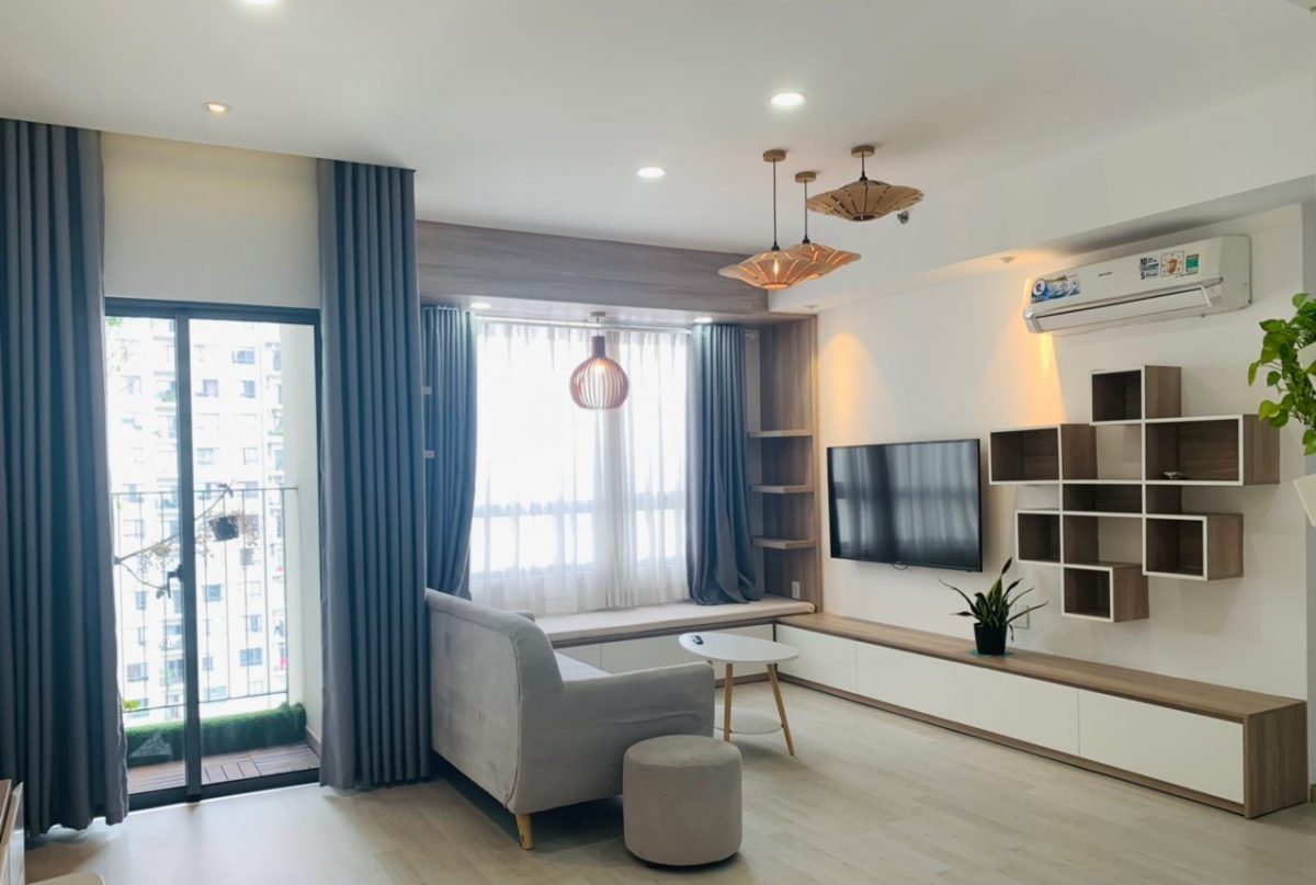 [Masteri Thao Dien] – 2Brs Apartment District 2 For Rent – Spacious living room