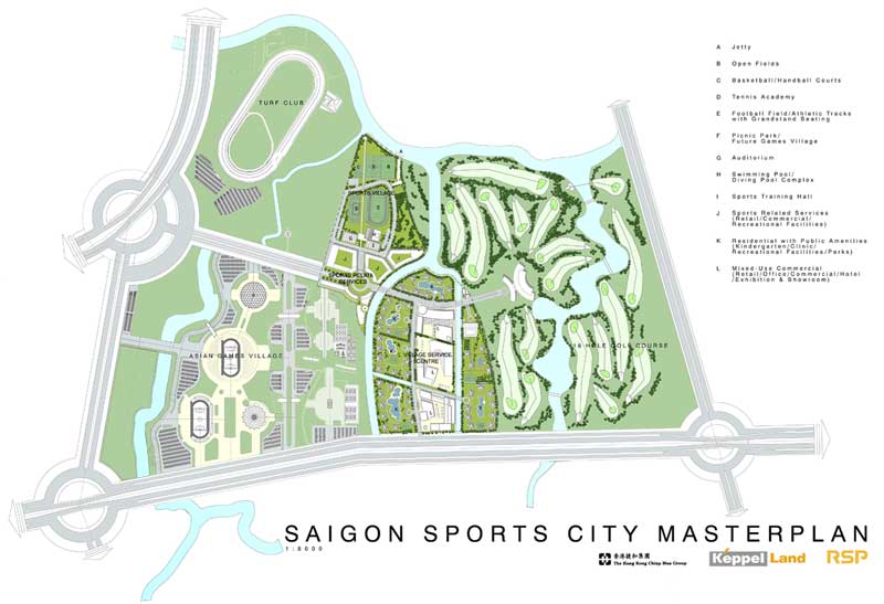 Sơ đồ Saigon Sports City Quận 2